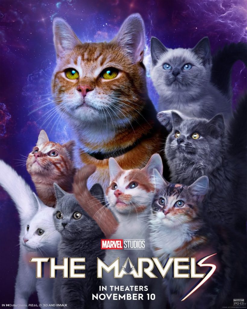 the-marvels-cats-poster